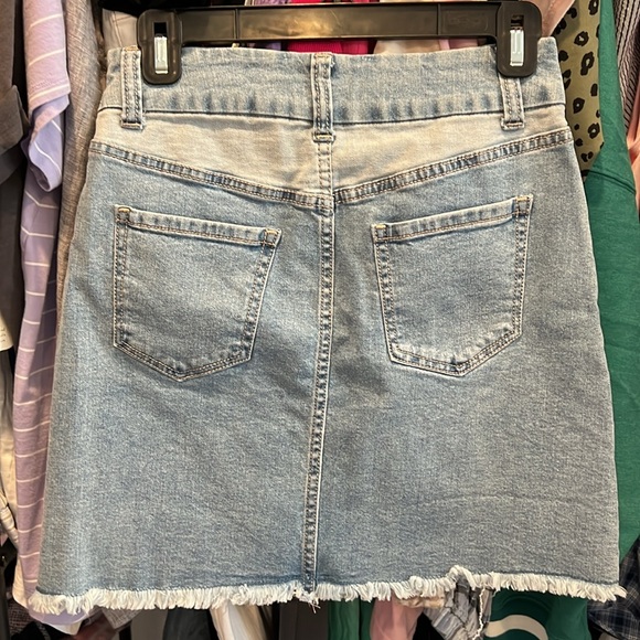 💕No Boundaries NWT super high rise denim patchwork skirt - Picture 4 of 4